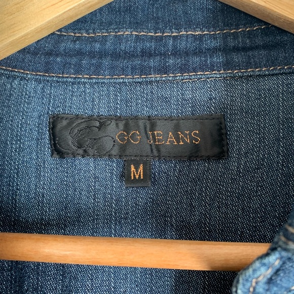 Mid Wash Denim Shirt Dress - Picture 2 of 5